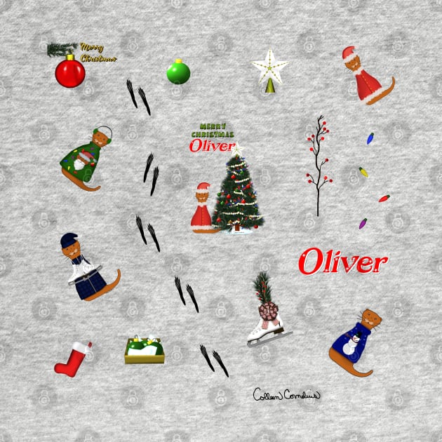 Oliver The Otter Christmas (Random Pattern) by ButterflyInTheAttic